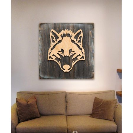 DESIGNOCRACY Wolf Celtic Wolf Decor Art on Board Wall Decor 95316518